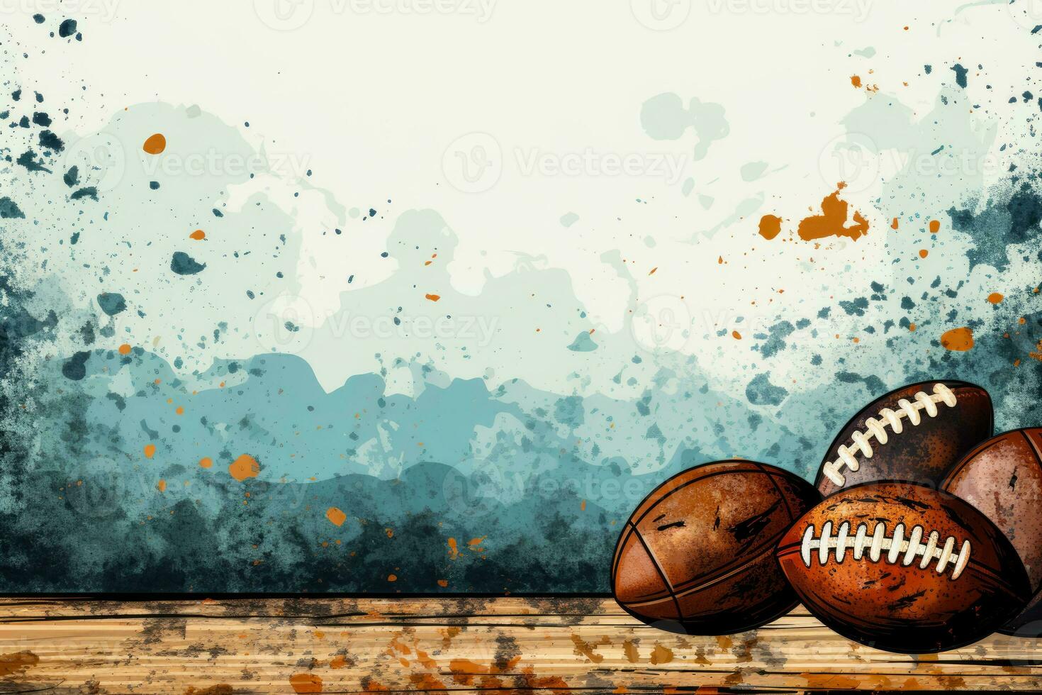 das Erntedankfest Fußball Rivalitäten Jahrgang Plakate Sport inspiriert Farbtöne Hintergrund mit leeren Raum zum Text foto