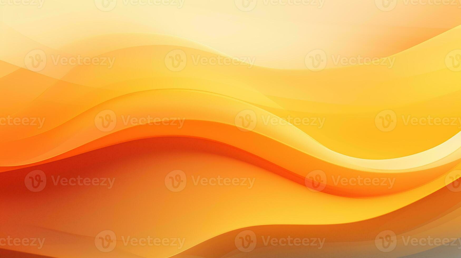 Orange und Gelb abstrakt Welle Hintergrund ai generativ foto