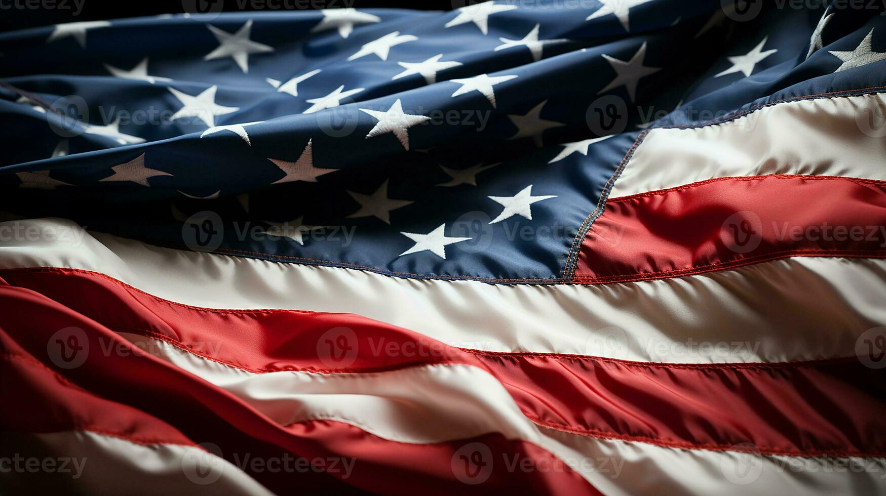 Original amerikanisch Flagge Hintergrund Bild, hoch Auflösung ai generiert foto