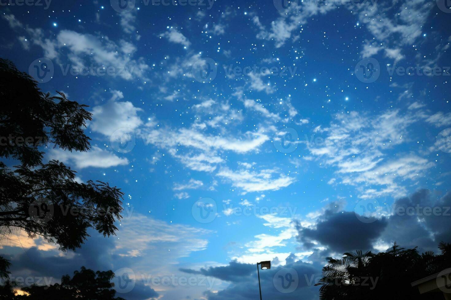 Himmel beim Nacht Situation ai generiert foto