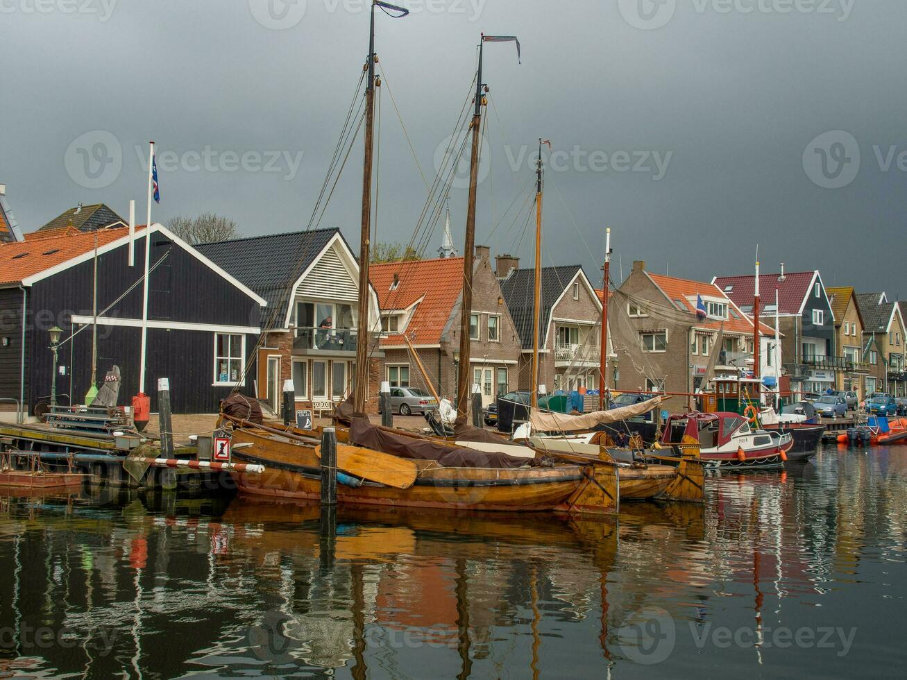 das Niederländisch Stadt von urk foto