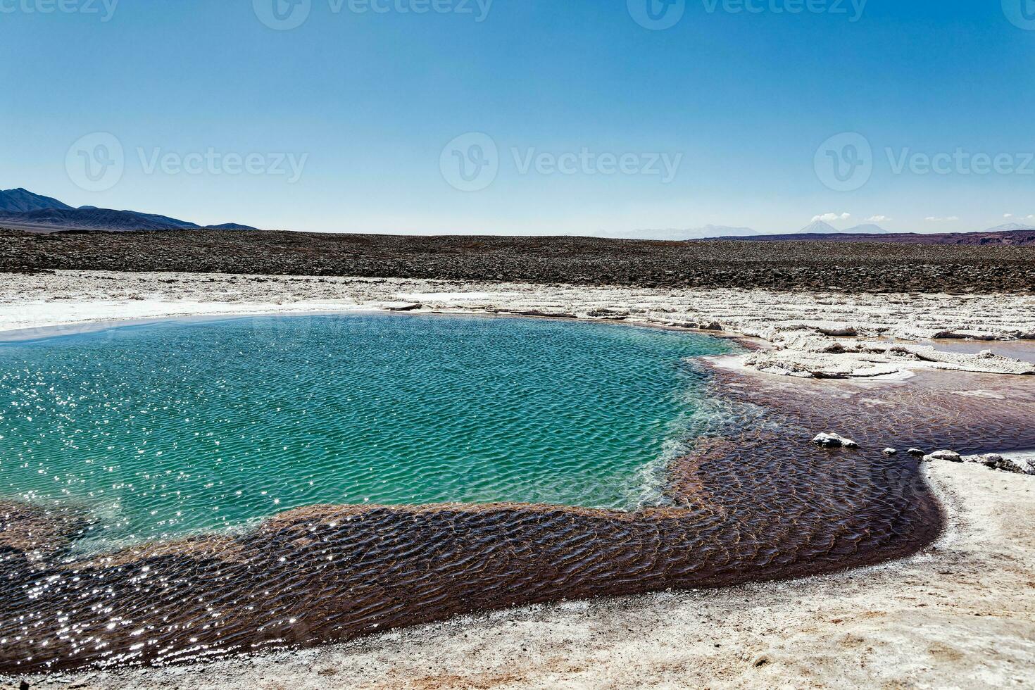 Landschaft von das versteckt baltinache Lagunen - - Atacama Wüste - - Chile. foto