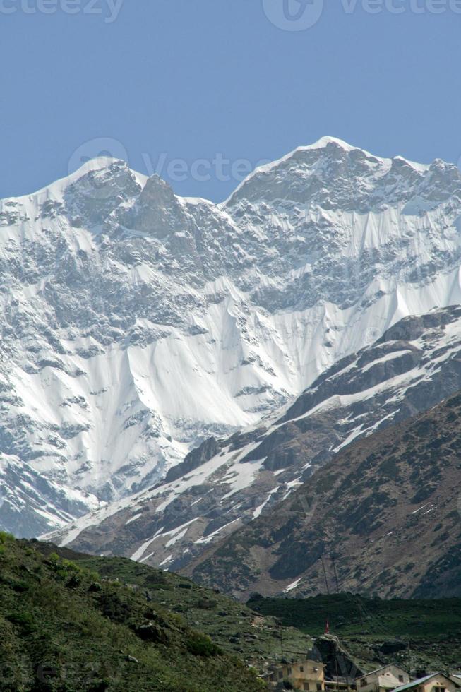 schneebedeckte Gipfel des Himalaya foto