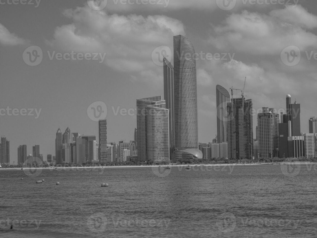 die Stadt Abu Dhabi foto