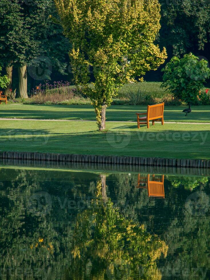 Schloss und Park im Westfalen foto