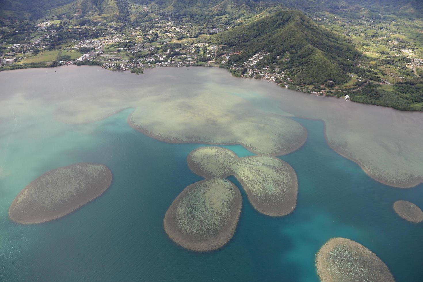 luftaufnahme von oahu hawaii foto