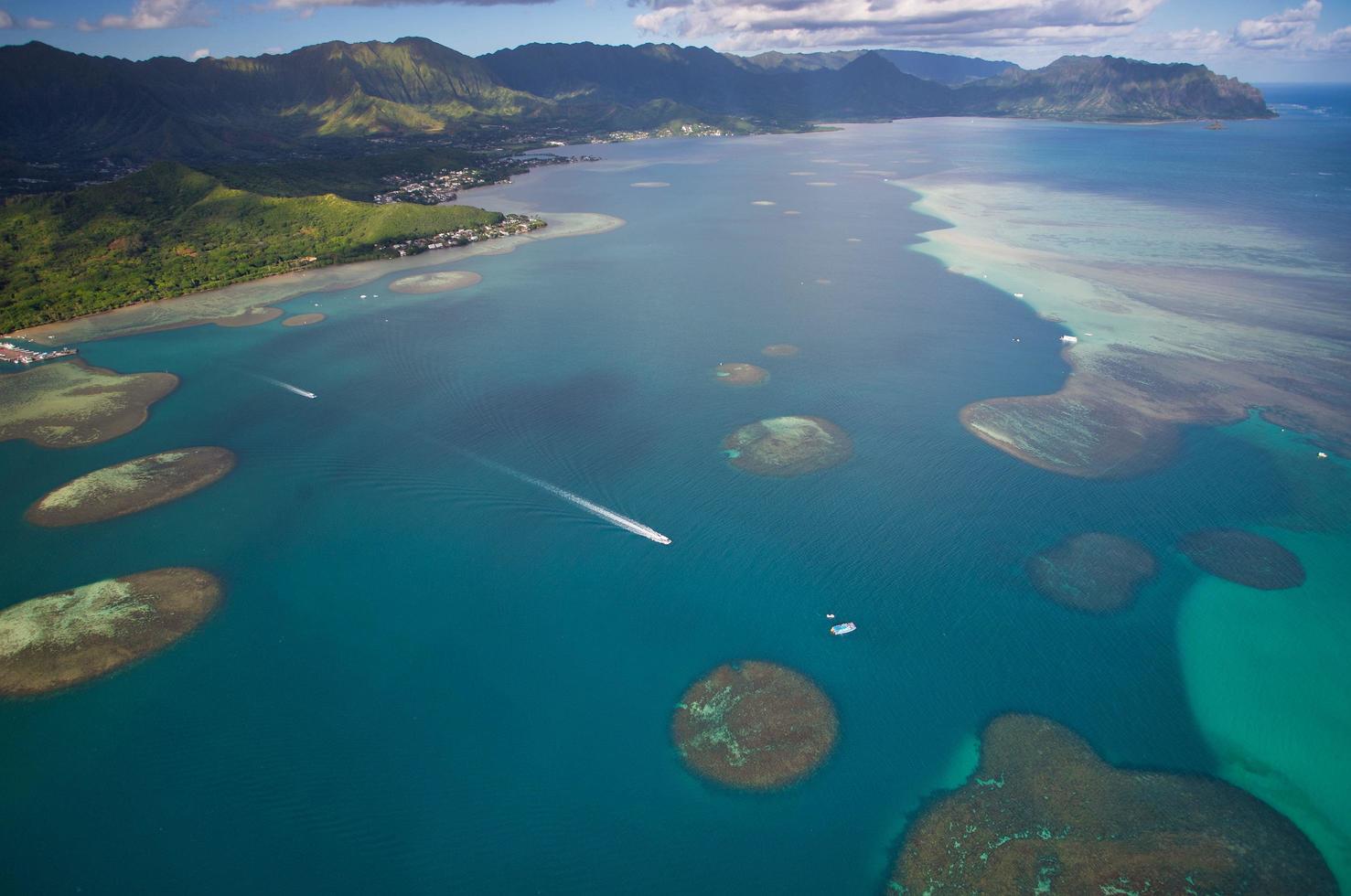 luftaufnahme von oahu hawaii foto