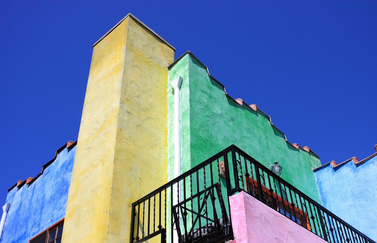 buntes süßes haus in los angeles foto