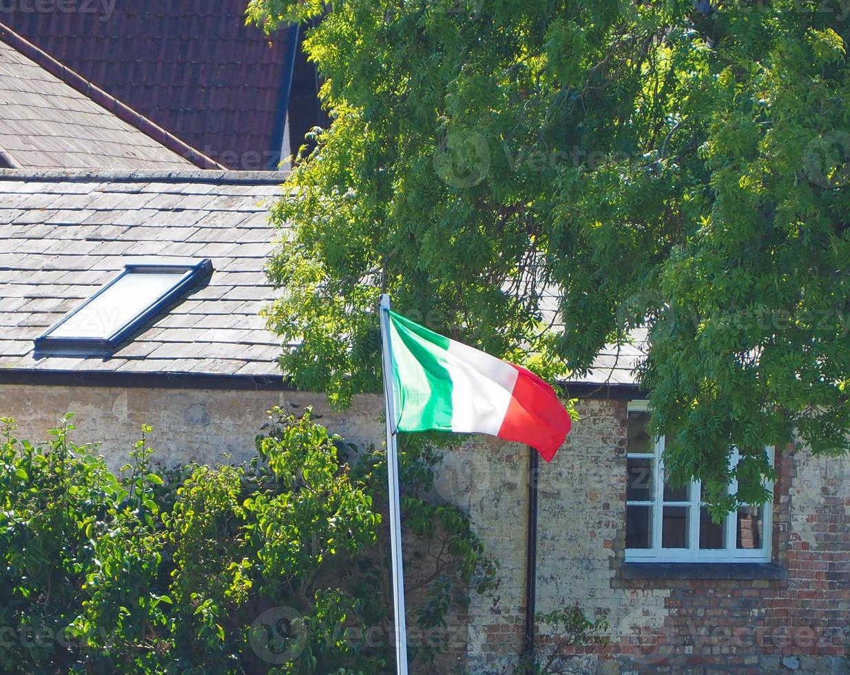 italienische flagge von italien foto