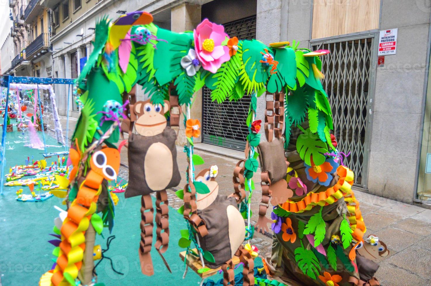 Blumenfest in Girona Temps de Flors, Spanien. 2018 foto