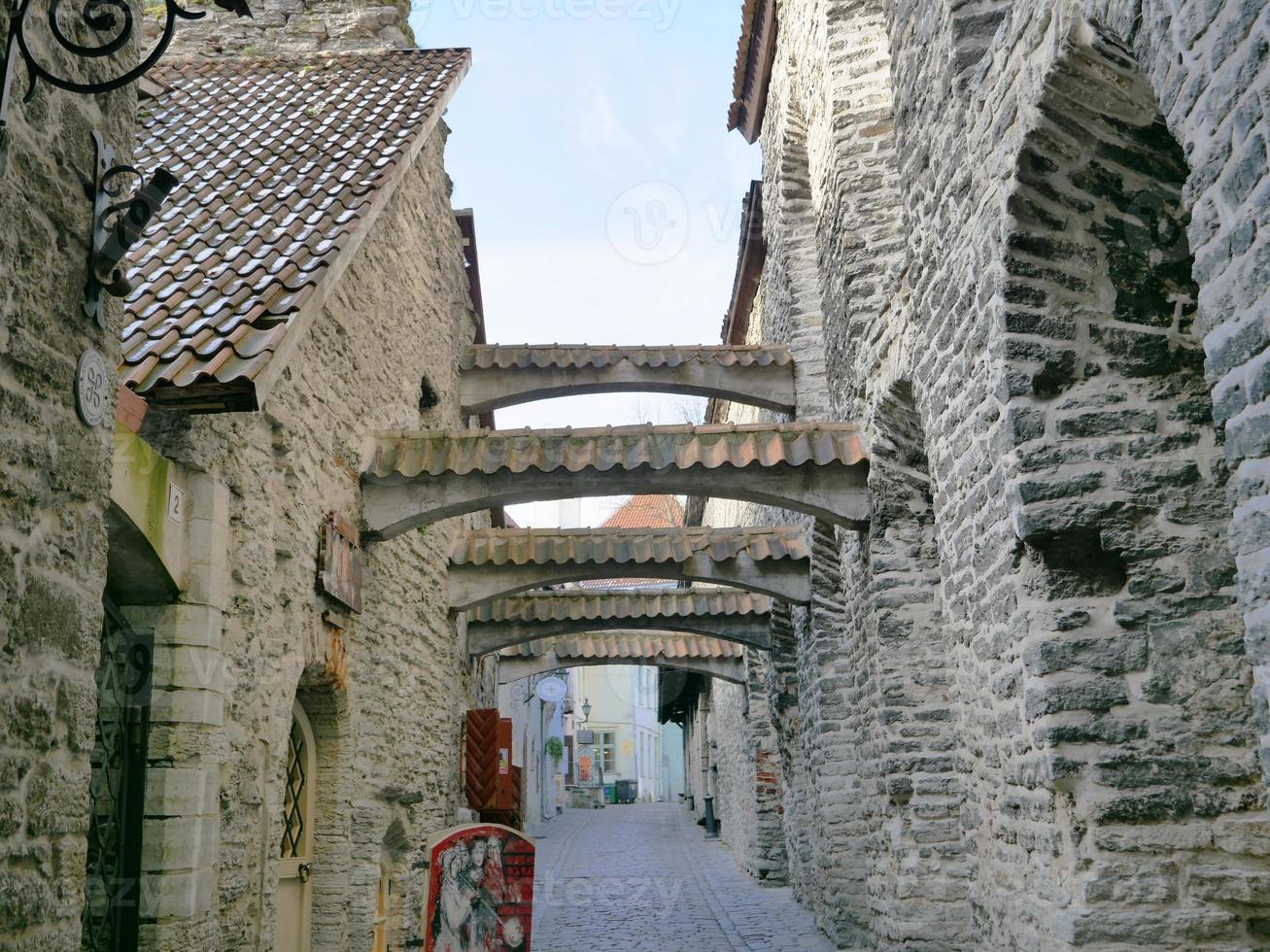 architektur historisches zentrum altstadt von tallinn, estland foto