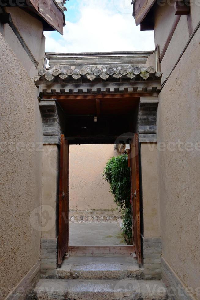 Tianshui Volkskunstmuseum Hu Shi Folk House, Gansu China foto