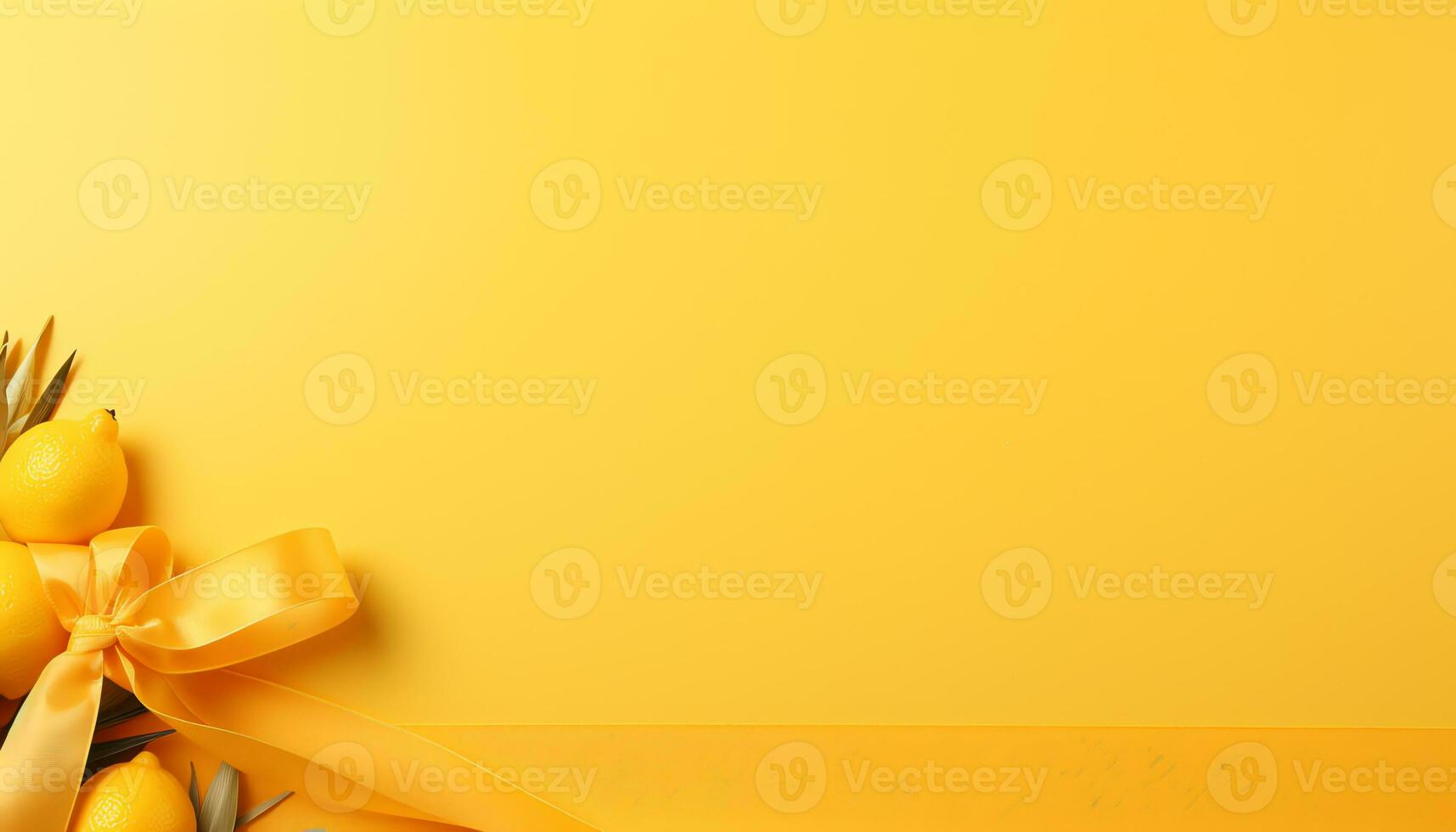 Gelb Seide Stoff Hintergrund mit Falten ai generiert foto