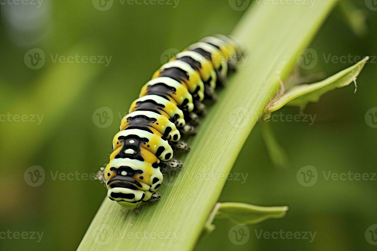 Raupe Schwalbenschwanz Schmetterling. generiert ai. foto