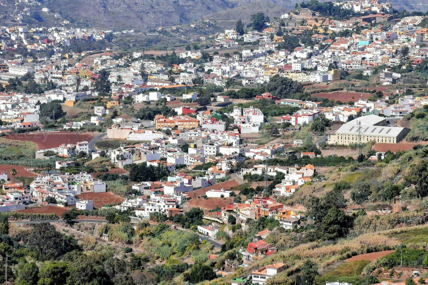 ein Aussicht von das Stadt, Dorf von Kana, Kanarienvogel Inseln foto