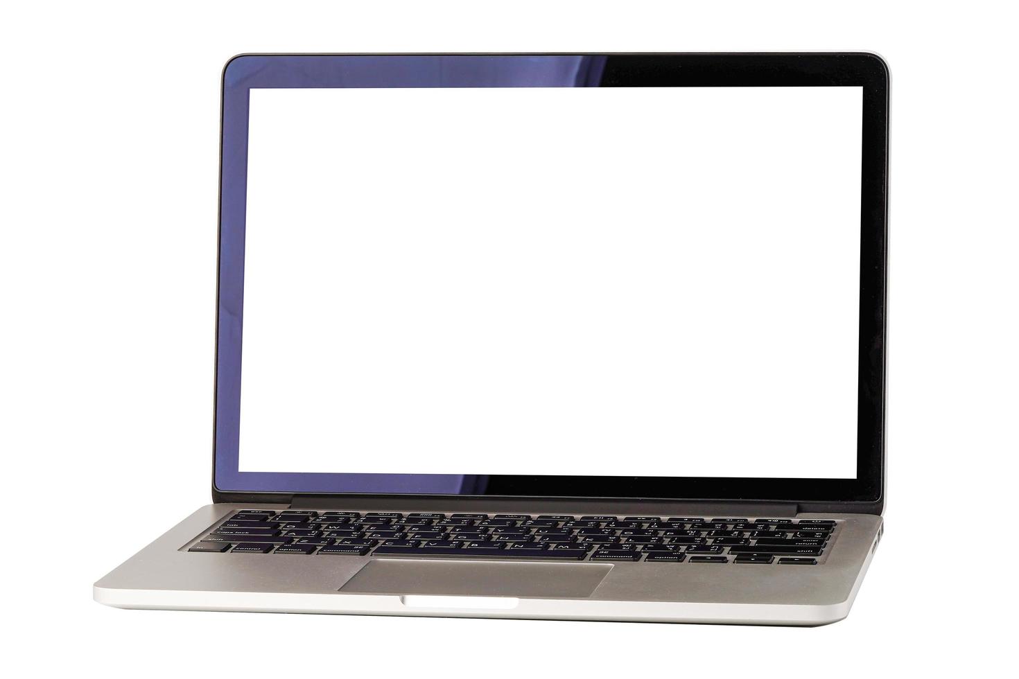 Computer-Notebook-Technologie isoliert auf weißem Hintergrund foto
