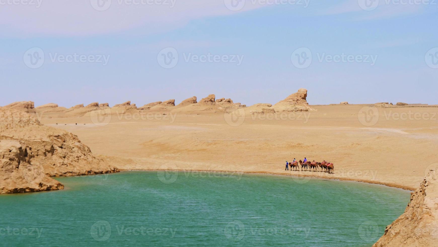 Dachaidan Wusute Wasser Yadan Geologischer Park Qinghai China foto