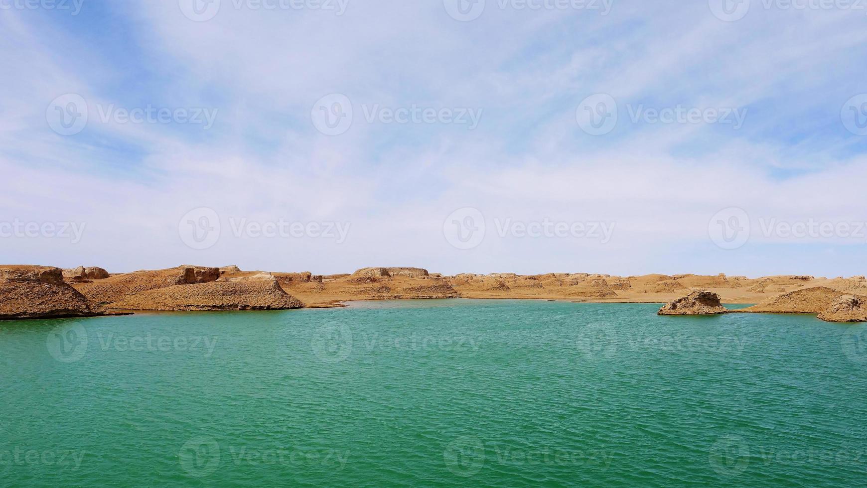 Dachaidan Wusute Wasser Yadan Geologischer Park Qinghai China foto