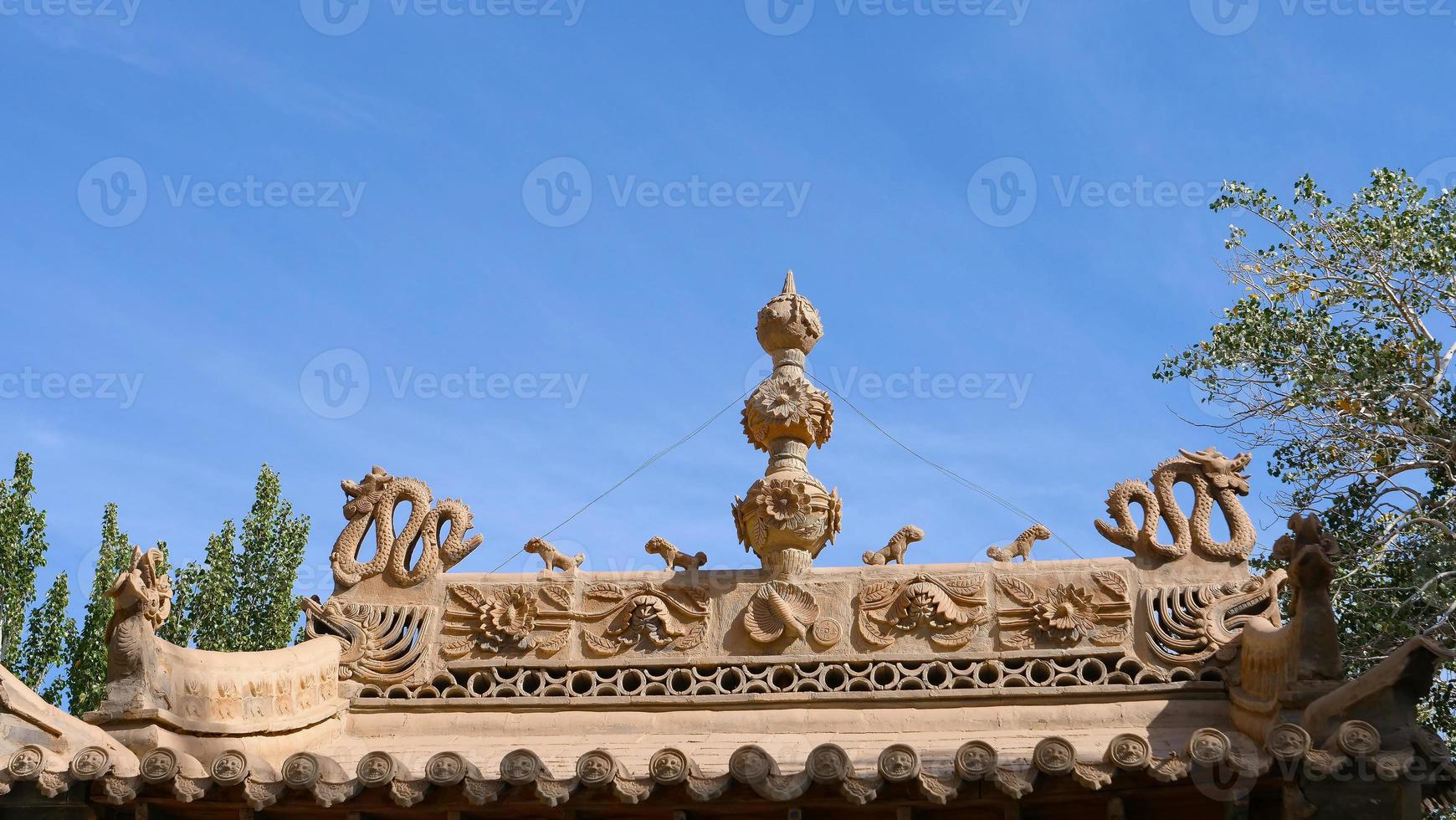 alte buddhismusarchitektur dunhuang mogao grotten in gansu china foto