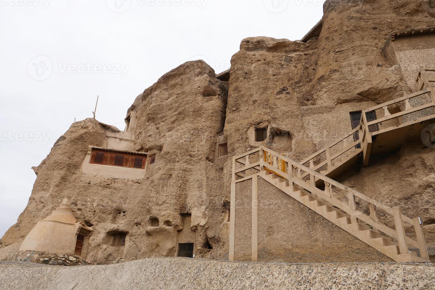 Landschaftsansicht der Yulin-Höhle in Dunhuang Ggansu China foto