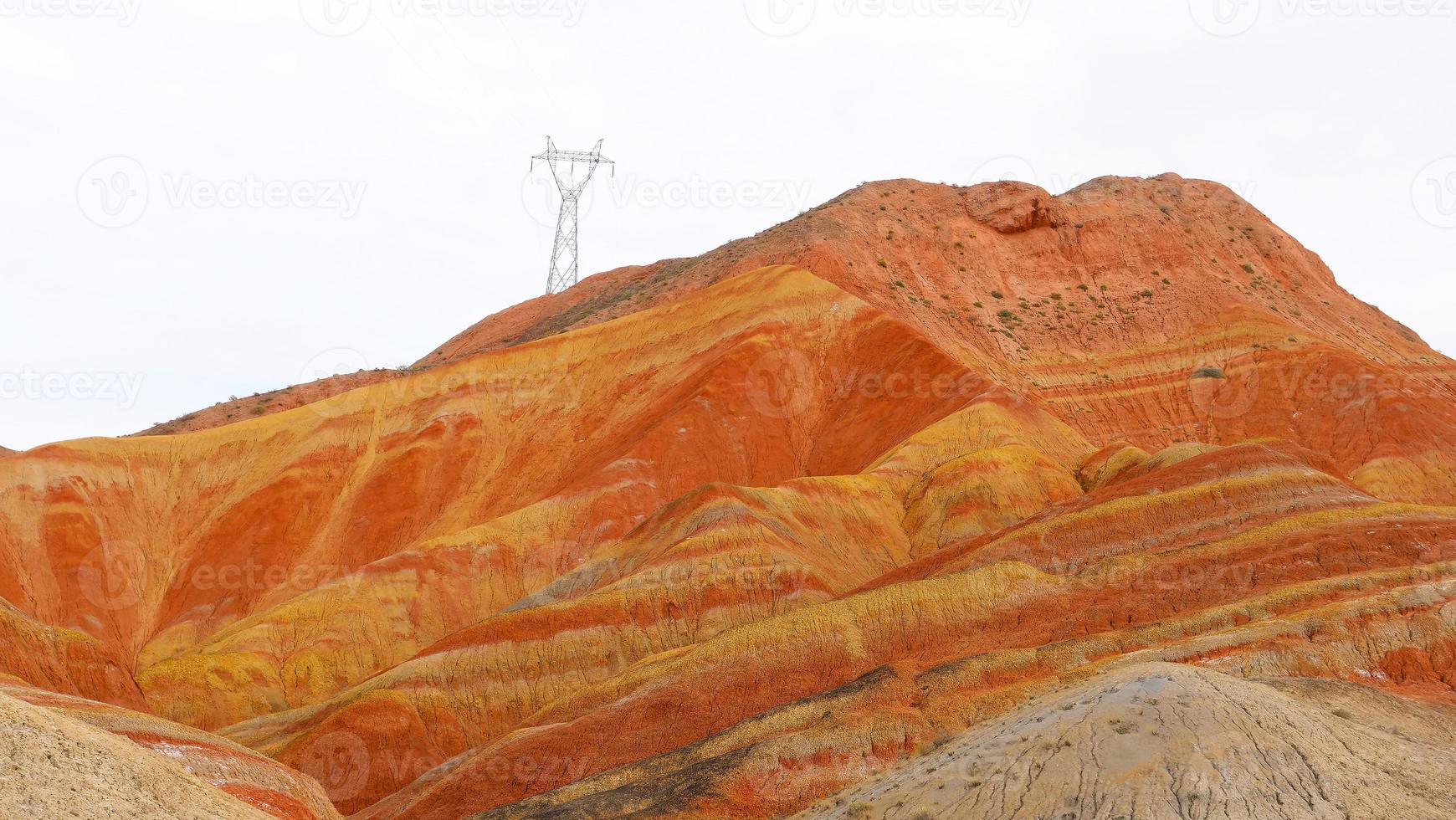 Zhangyei Danxia Landform in Gansu China. foto