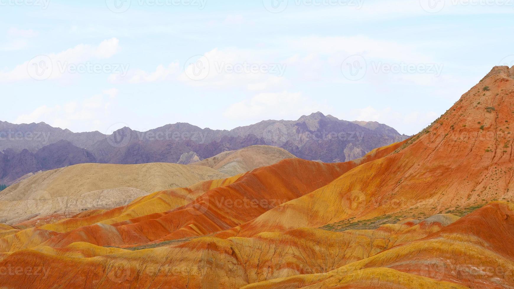 Zhangyei Danxia Landform in Gansu China. foto