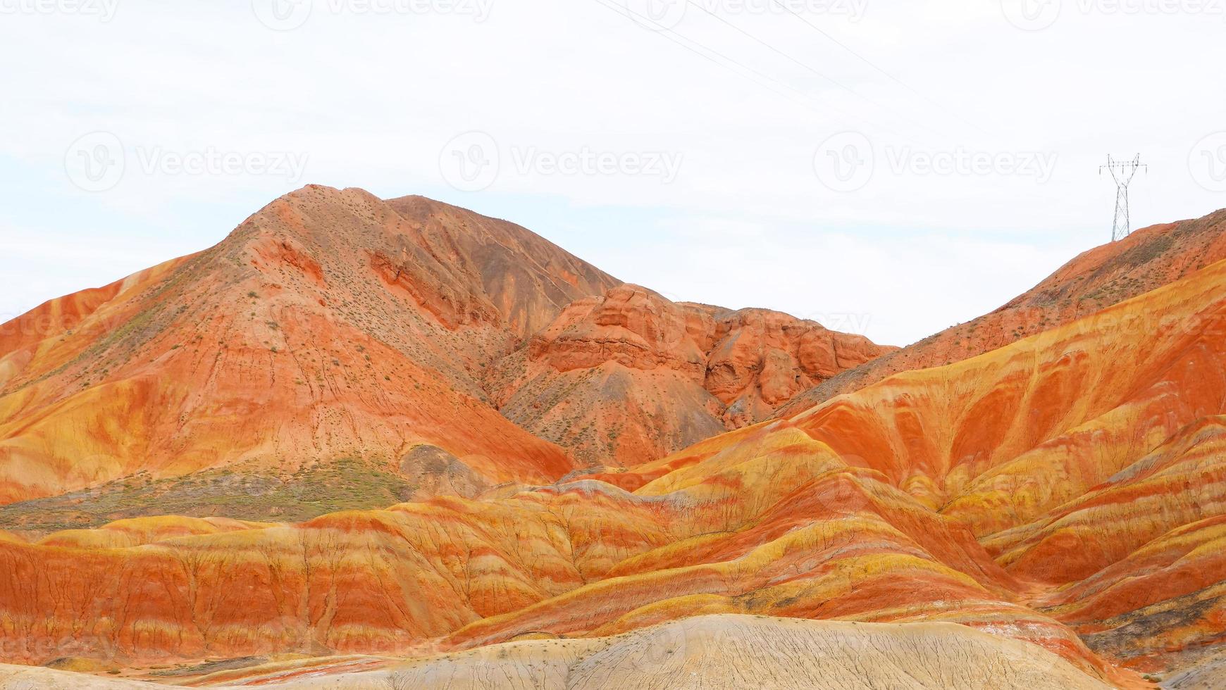 Zhangyei Danxia Landform in Gansu China. foto