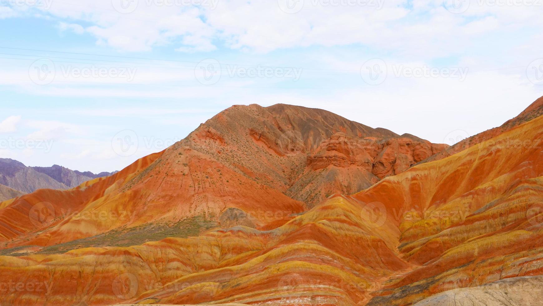 Zhangyei Danxia Landform in Gansu China. foto