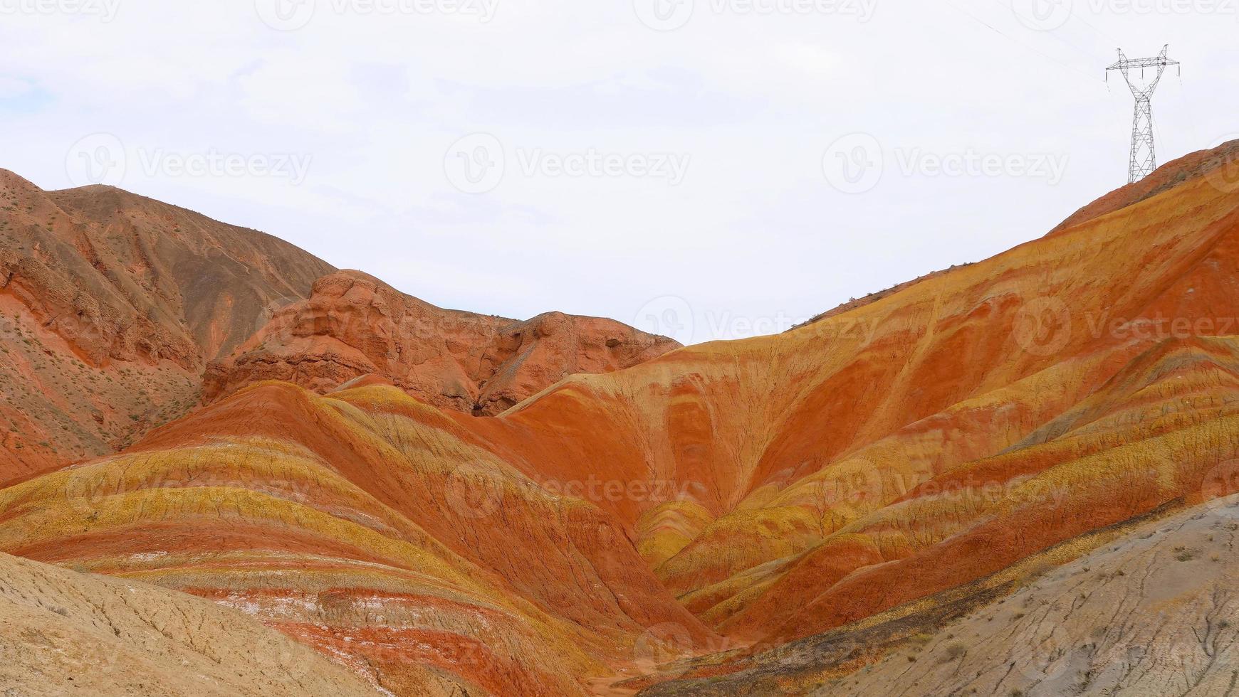 Zhangyei Danxia Landform in Gansu China. foto