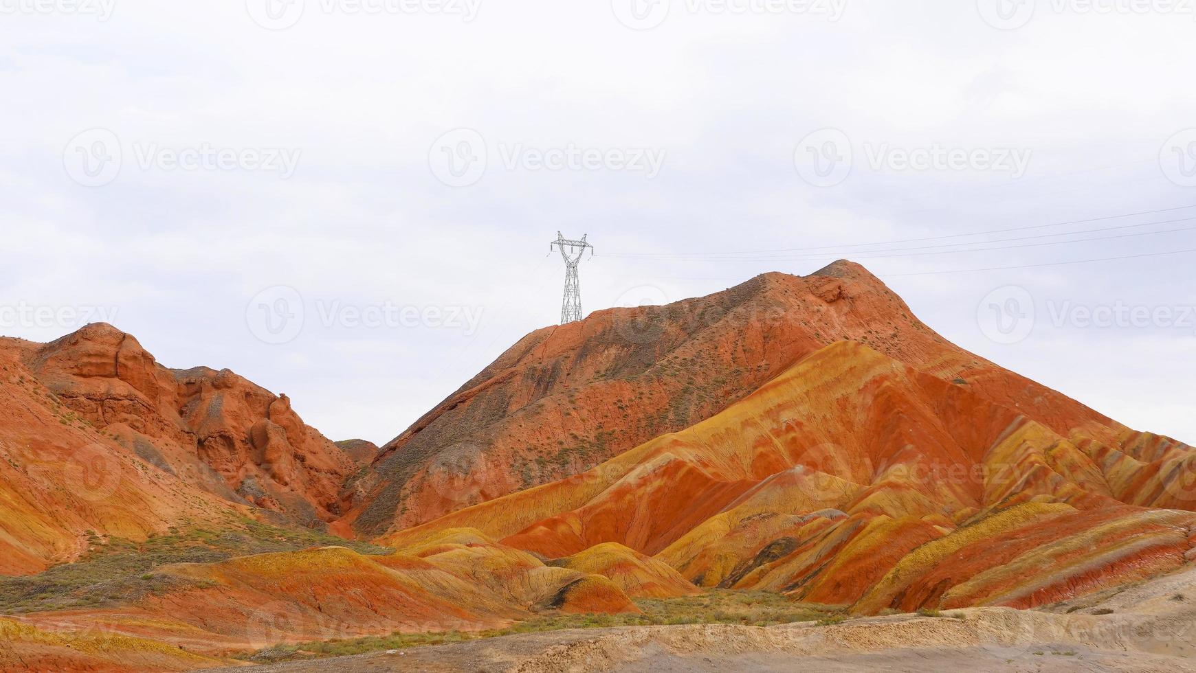 Zhangyei Danxia Landform in Gansu China. foto