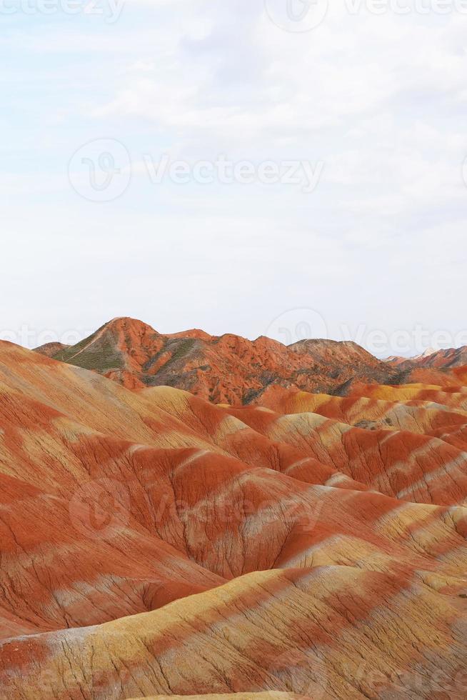 Zhangyei Danxia Landform in Gansu China. foto