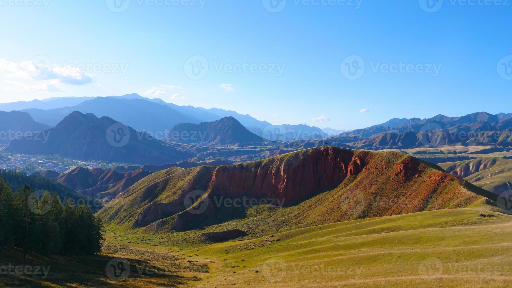 die qilian berglandschaft berg drow in qinghai china. foto