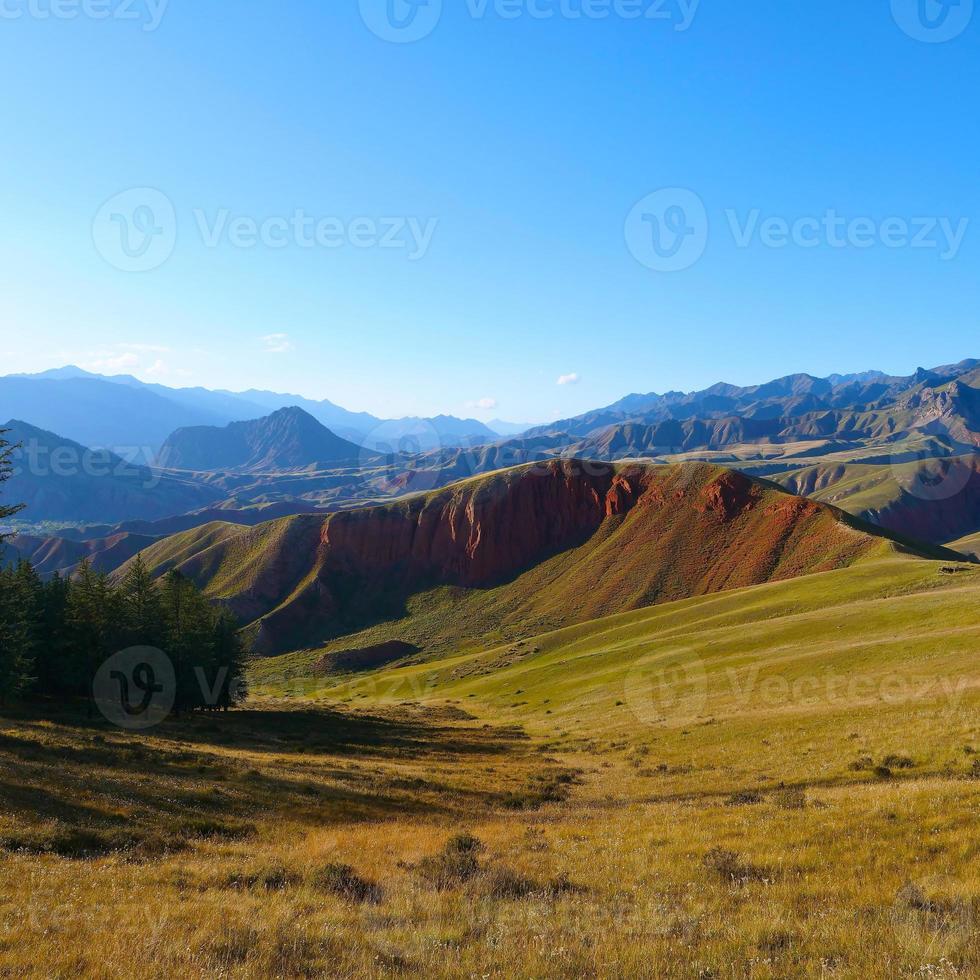 die qilian berglandschaft berg drow in qinghai china. foto