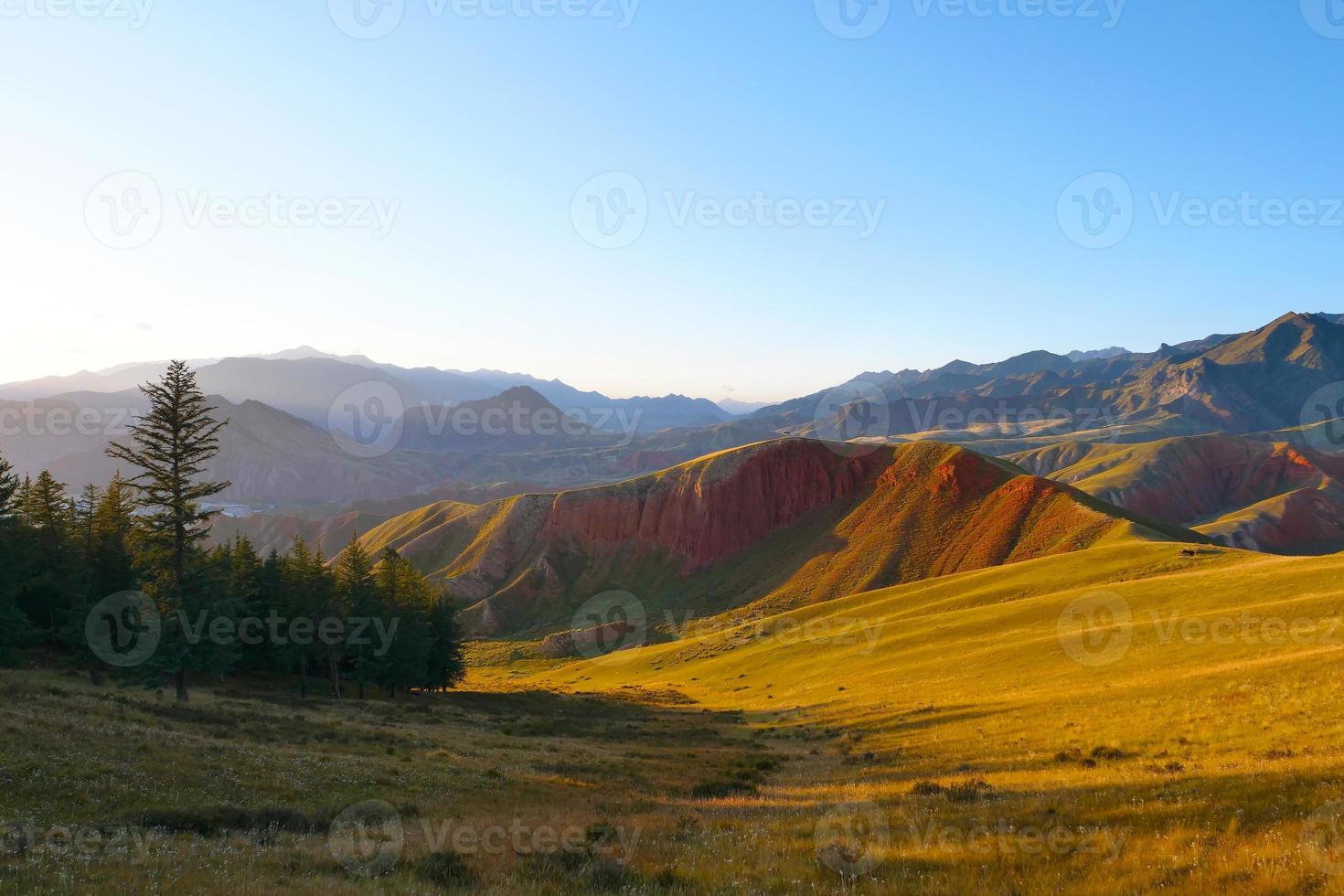 die qilian berglandschaft berg drow in qinghai china. foto