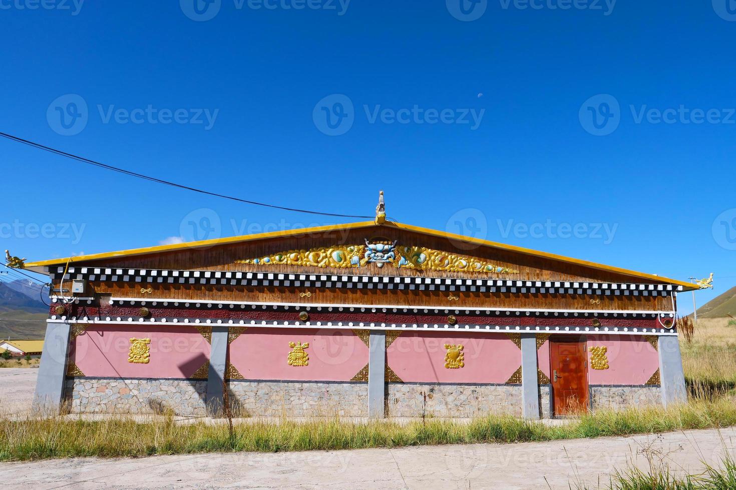 tibetisch-buddhistisches Kloster Arou da Tempel in Qinghai China. foto