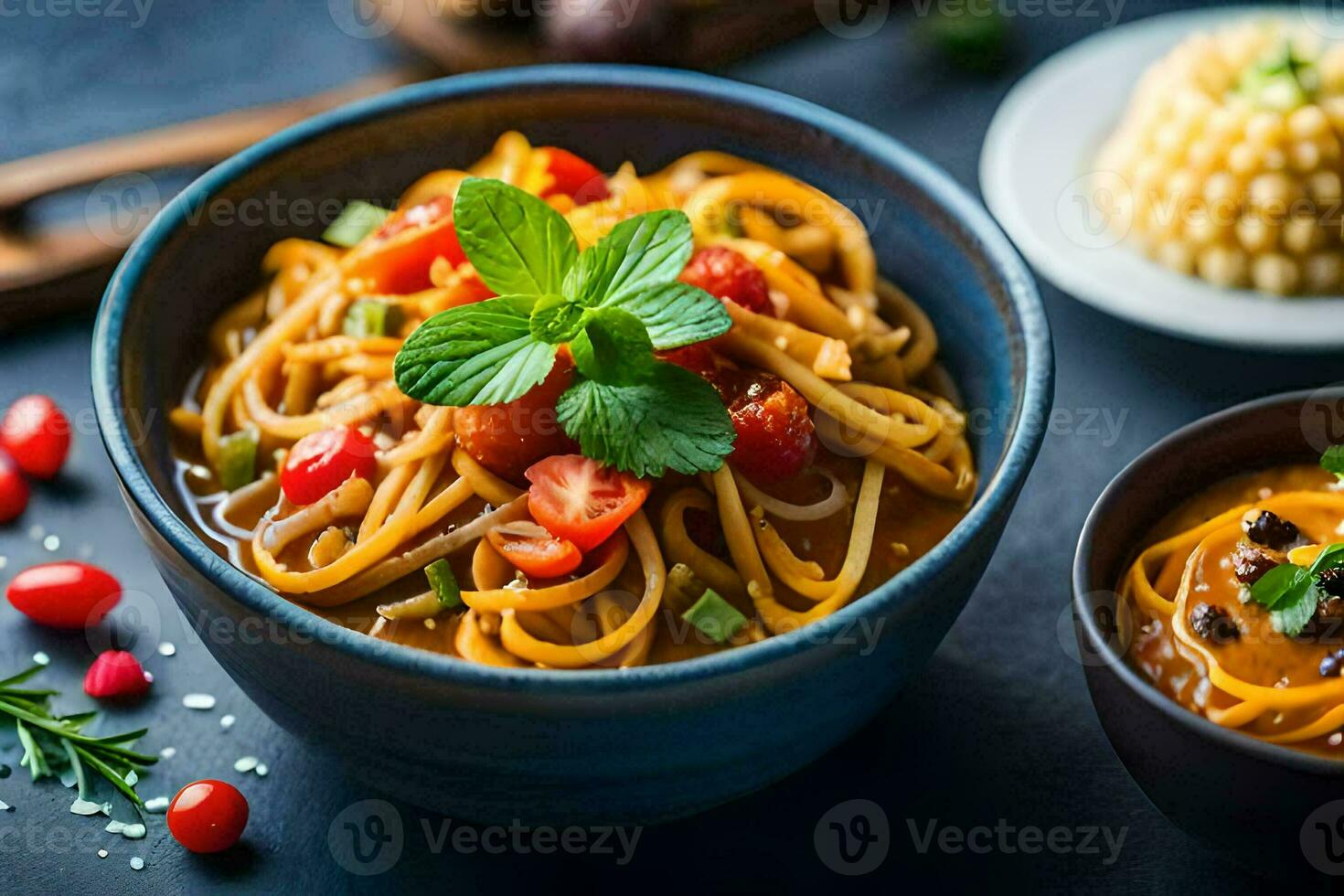 das Beste Pasta Rezepte zum ein gesund Diät. KI-generiert foto