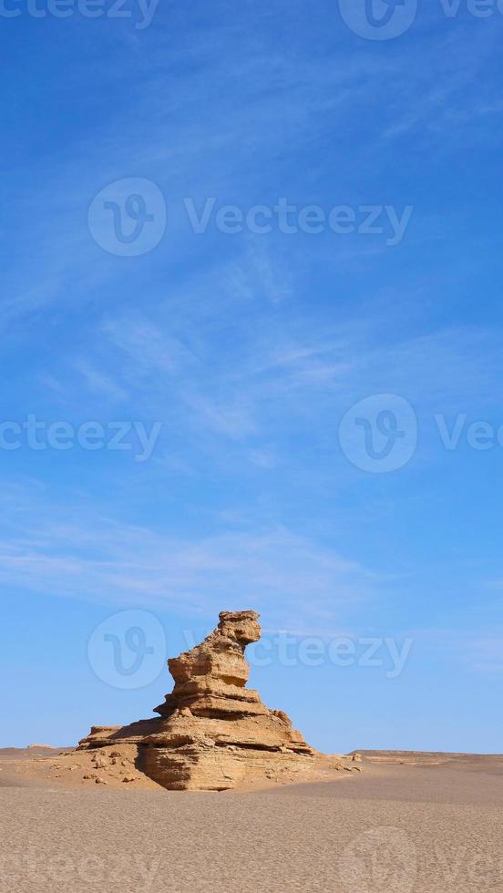 Yardang-Landform in Dunhuang Unesco Global Geopark, Gansu China. foto