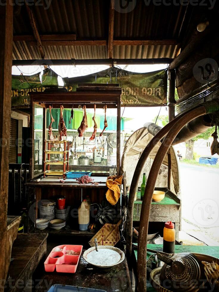 traditionell Küche von Satay Straßenrand Stall foto