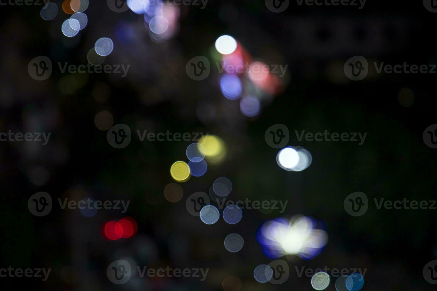 Nacht Stadt Straße abstrakt verschwommen Bokeh Beleuchtung Hintergrund foto