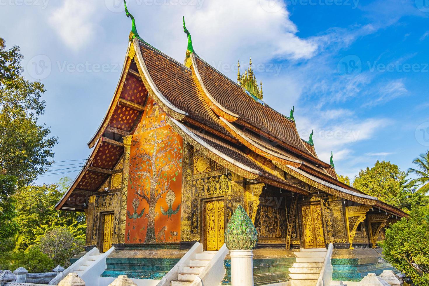 Wat Xieng Tanga Tempel der Goldenen Stadt Luang Prabang Laos foto