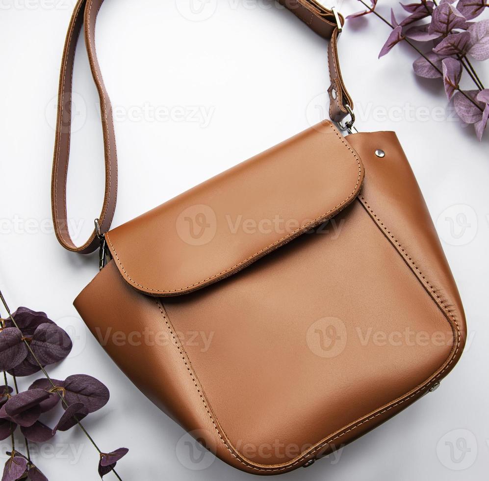 braune Ledertasche foto