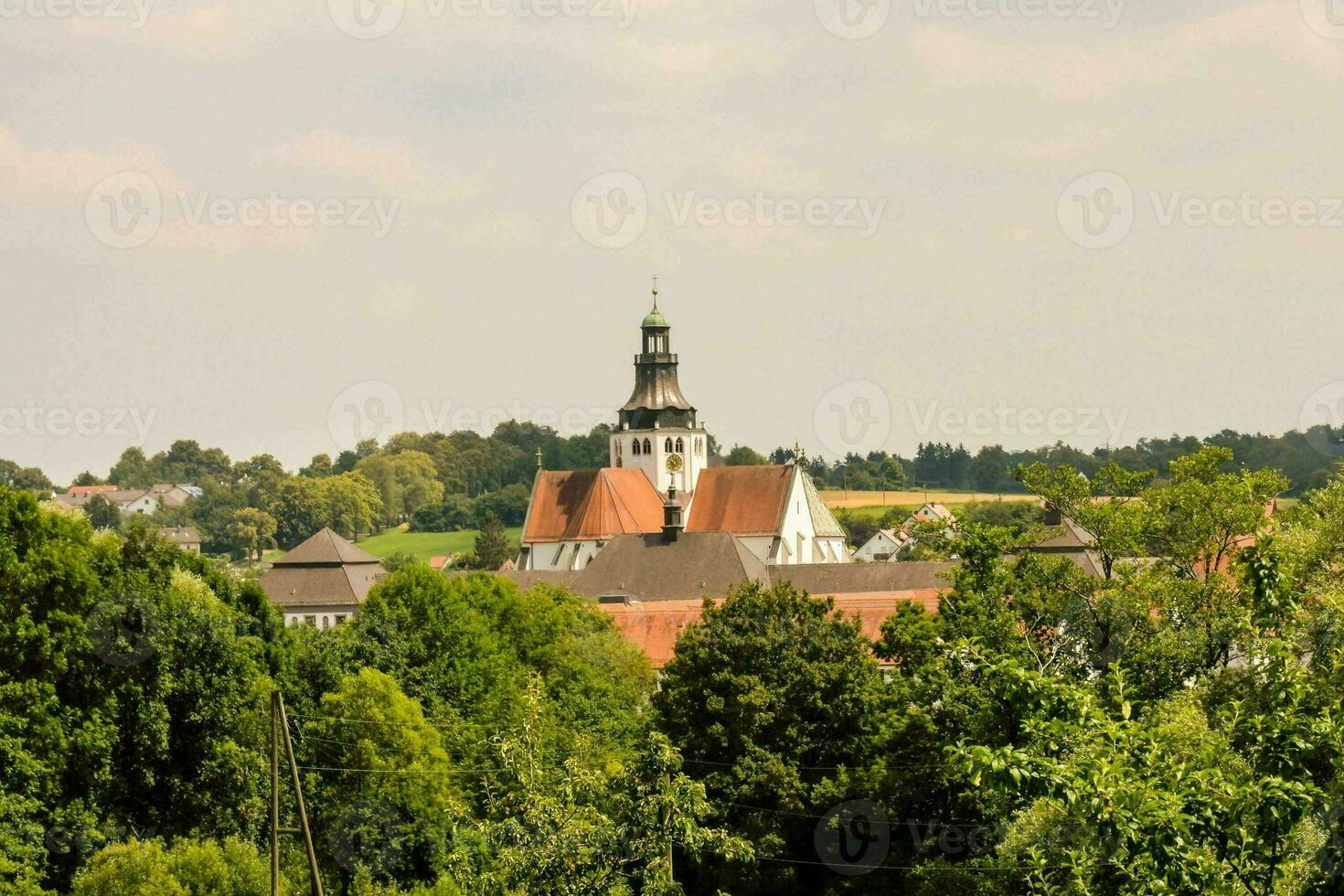 szenisch Landschaft und die Architektur von das Stadt foto