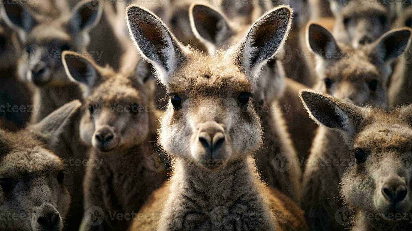 ein Gruppe von wild Tiere ai generiert foto