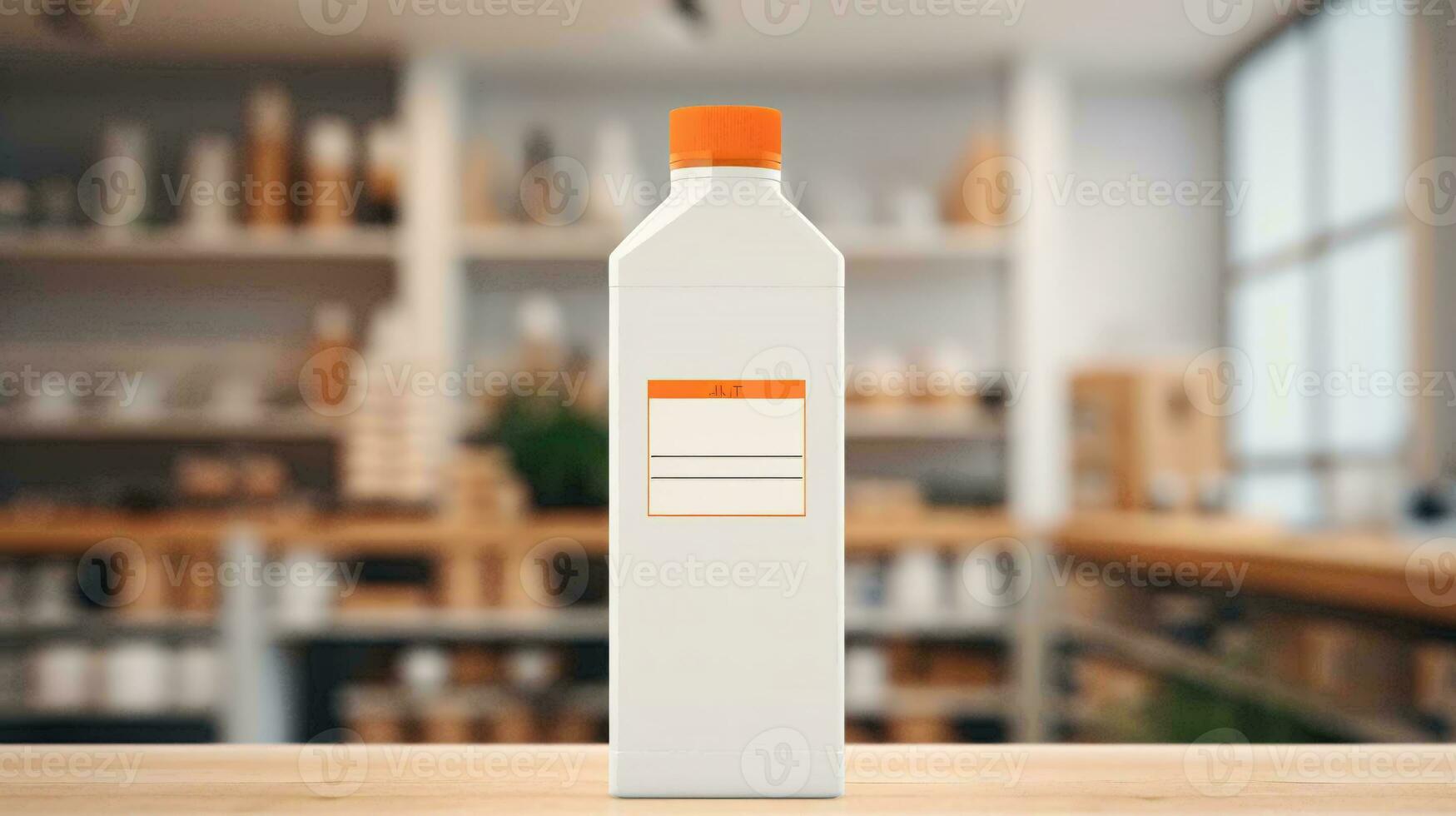 ein Weiß Flasche von Medizin ai generiert foto