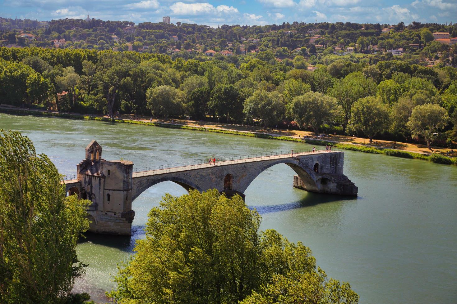 sur le pont d'avignon, südfrankreich foto