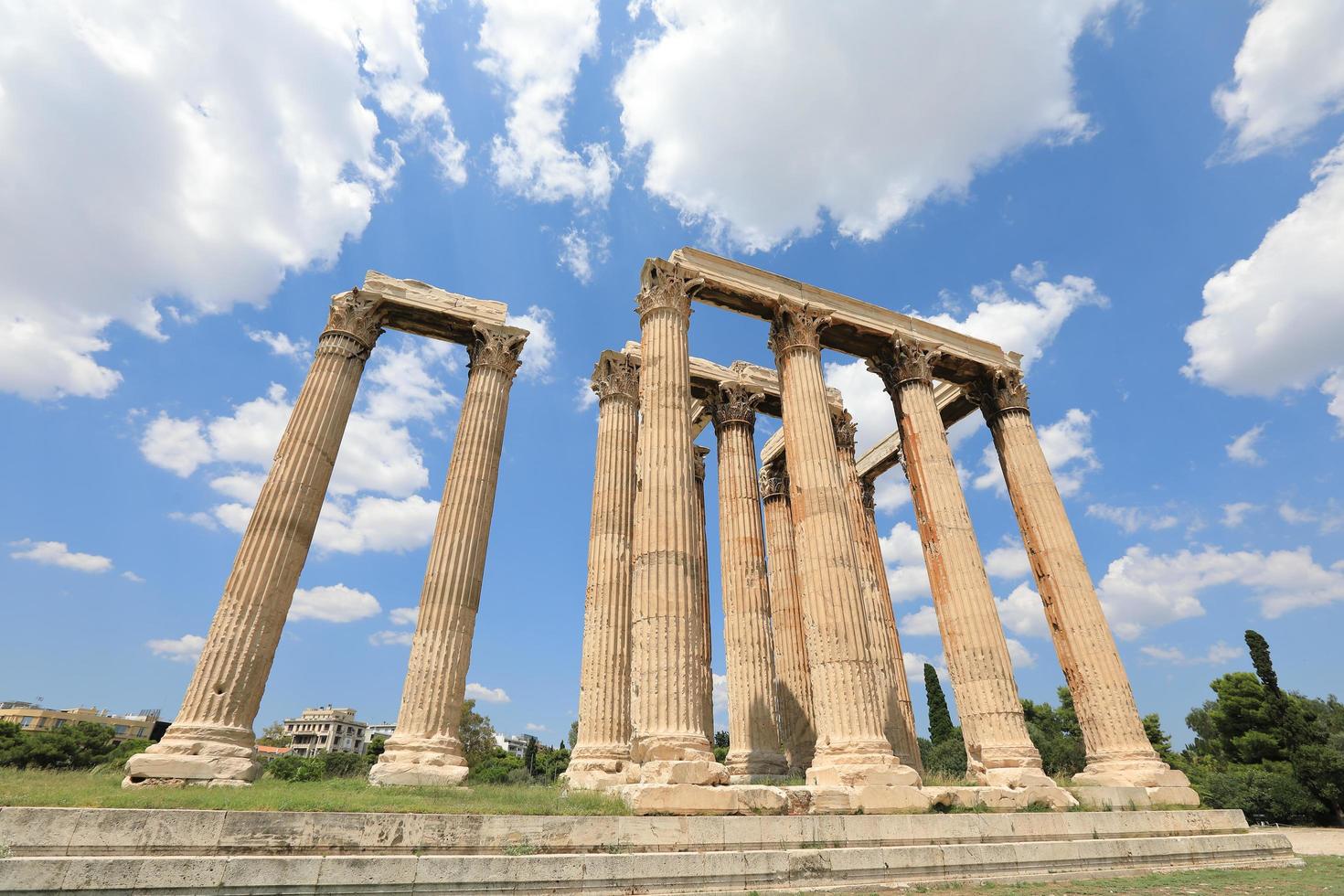 Tempel des olympischen Zeus, Athen Griechenland foto