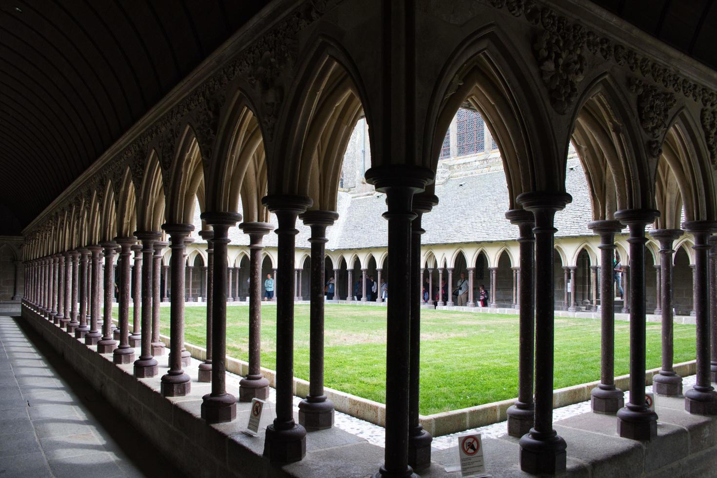 Rennstrecke von Mont Saint-Michel Normandie Frankreich foto