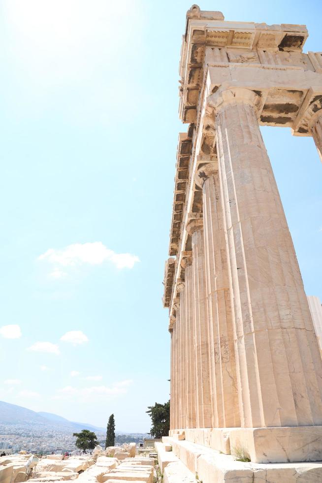 Parthenon-Tempel auf der Akropolis von Athen, Griechenland foto