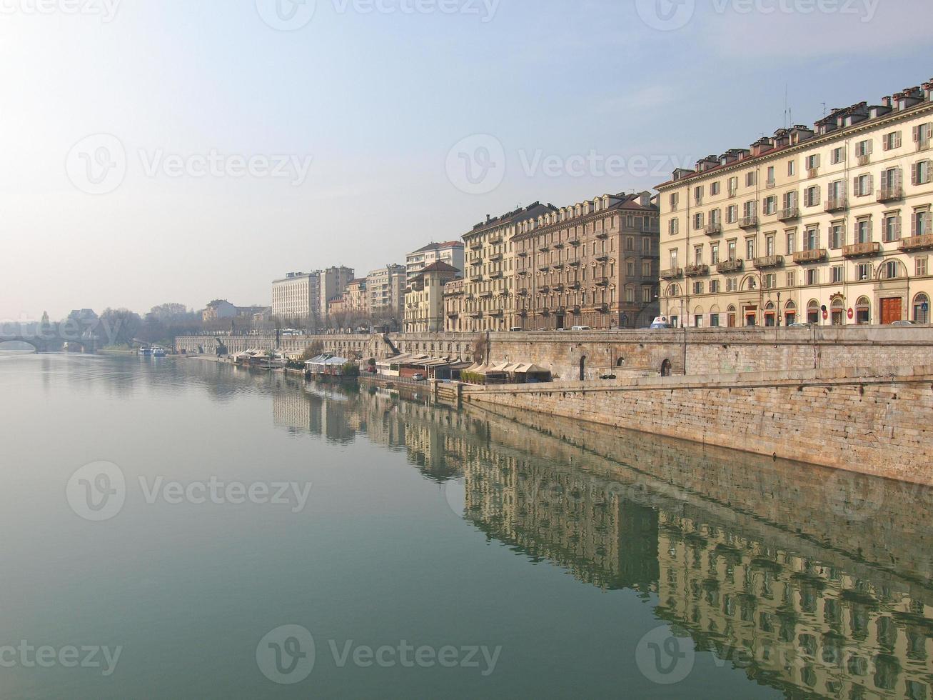 Fluss Po, Turin foto