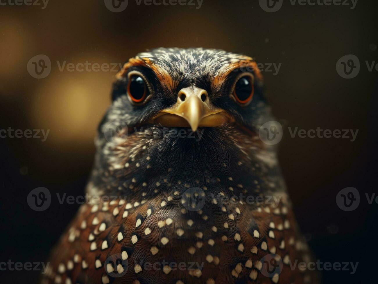 Wachtel Vogel Porträt ai generiert foto